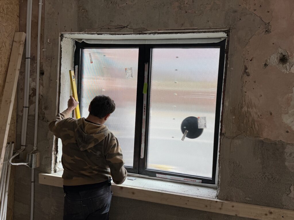 Aliplast aluminium window installation Blackrock Dublin